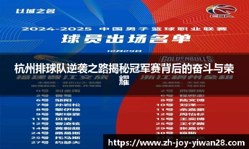 杭州排球队逆袭之路揭秘冠军赛背后的奋斗与荣耀